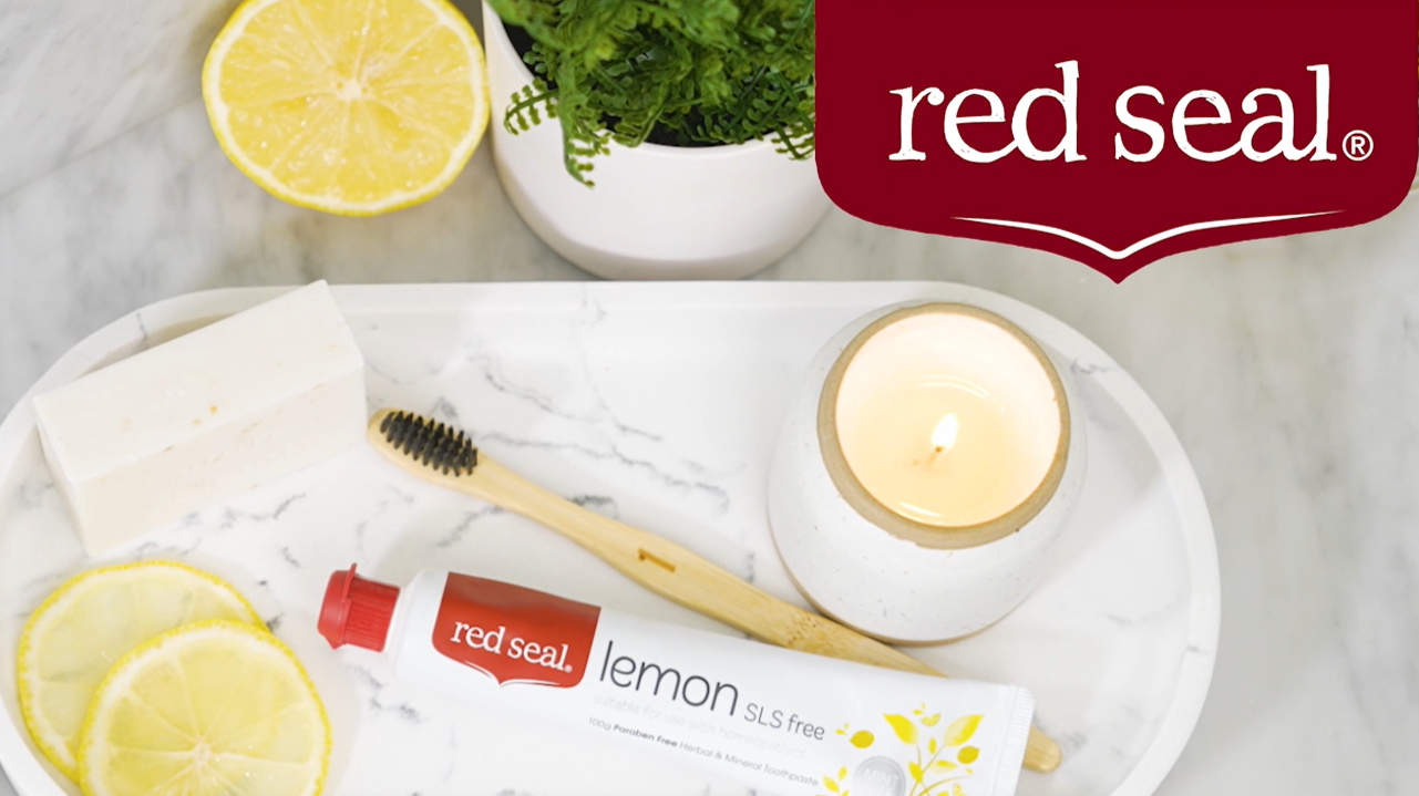 Red Seal Natural Lemon SLS Free Toothpaste That's Mint-free